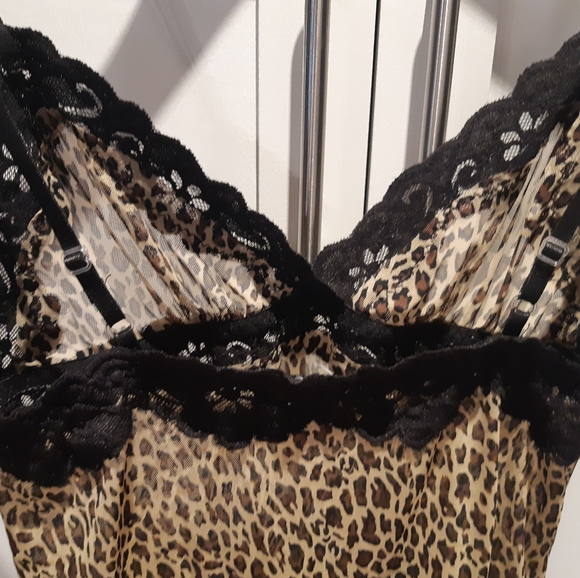 NWOT Rampage Leopard Print & Lace Lingerie - Picture 4 of 6